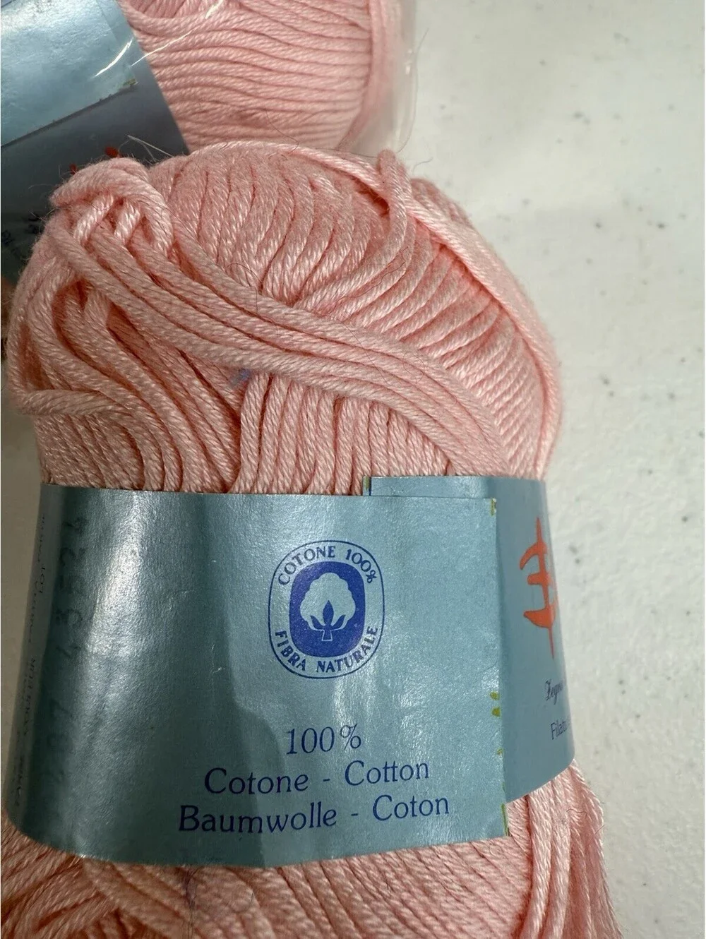 Lane Borgoseia Baruffa 100% Cotton Yarn Pink 7 Skein Lot